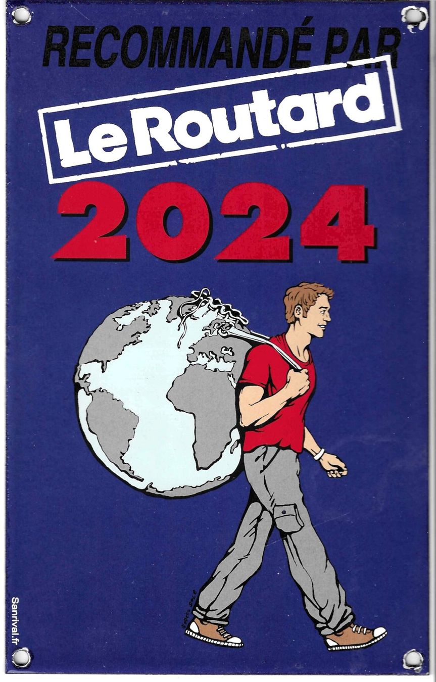 Insegne: Guide du Routard 2024 - Plaque émaillée/Emailschild – Usato da Savagnier venduto da Ne2065