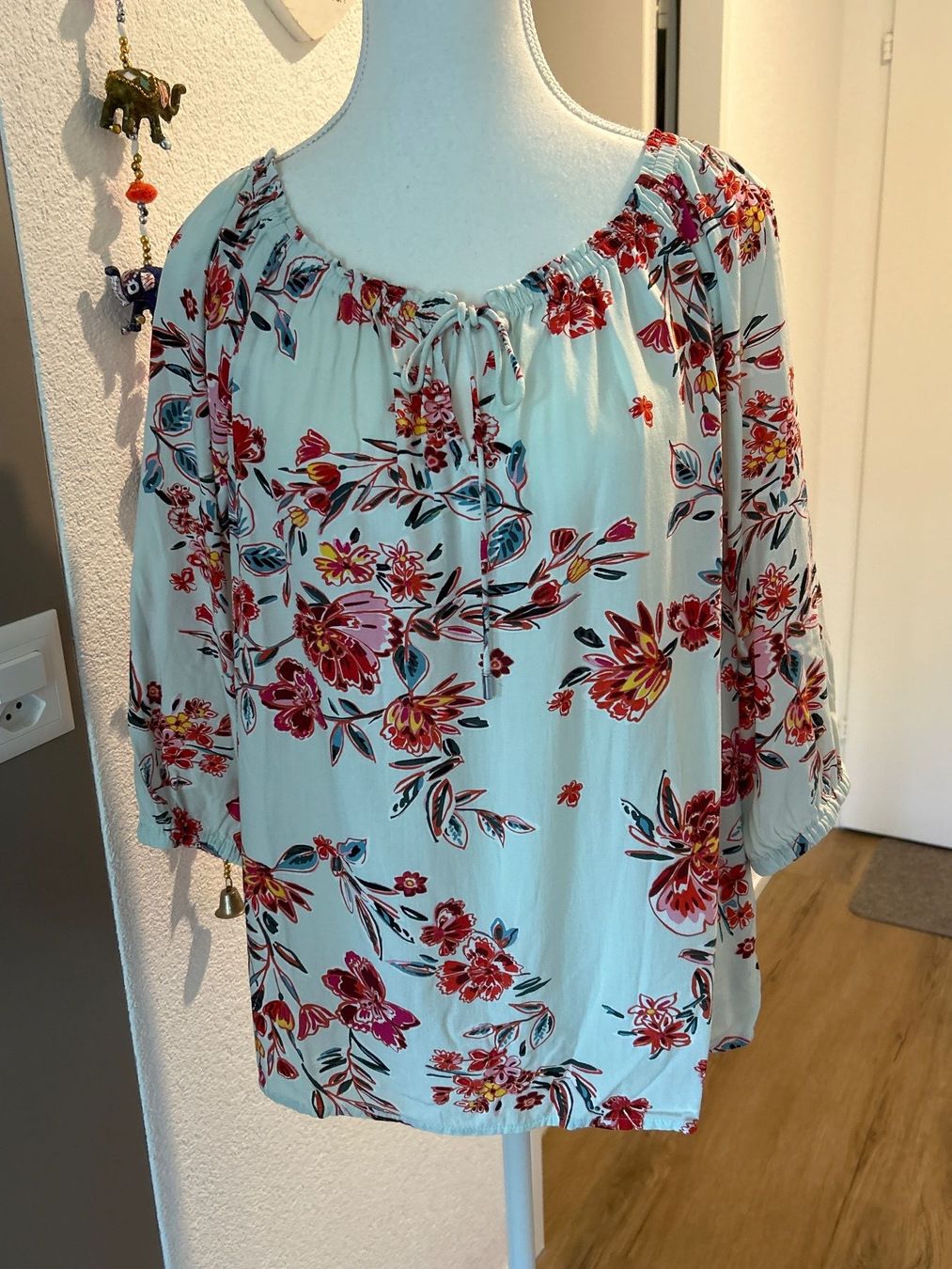 Camicette: Blusenshirt mint mit Muster von Street One Gr. 38 – Usato da Brunnen venduto da Nala2929 3