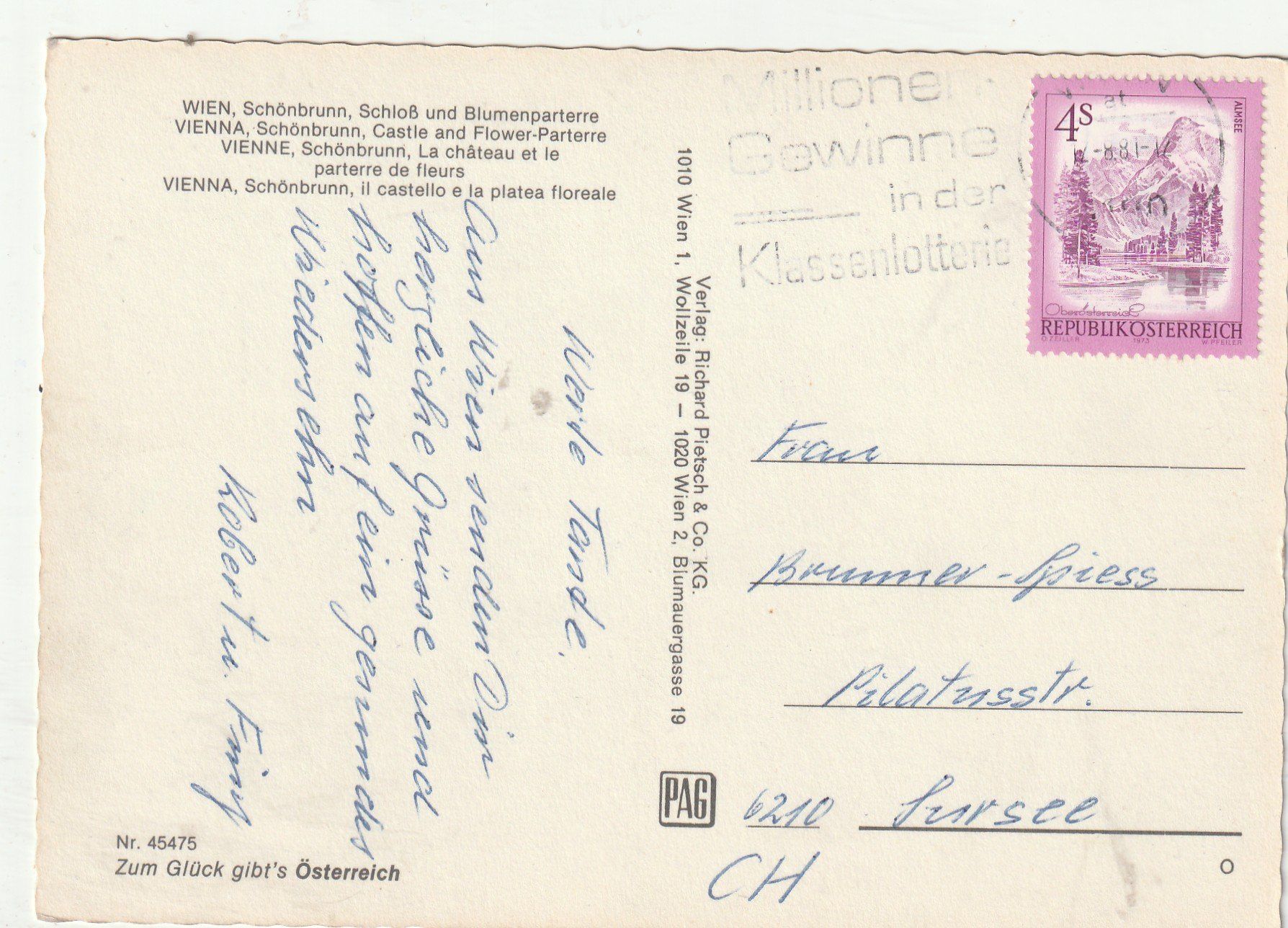 Cartoline postali: Schloss Schönbürn – Usato da Lumbrein venduto da made02 1