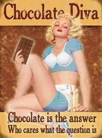Blechschild - CHOCOLATE DIVA