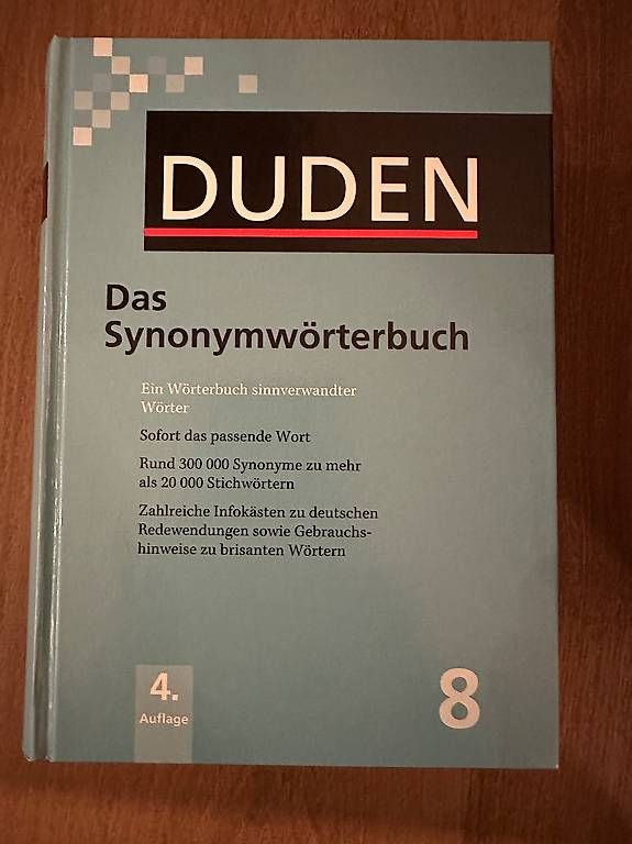 Libri: DUDEN Das Synonymwörterbuch, 4. Auflage – Usato da Seuzach venduto da mar_5mtf