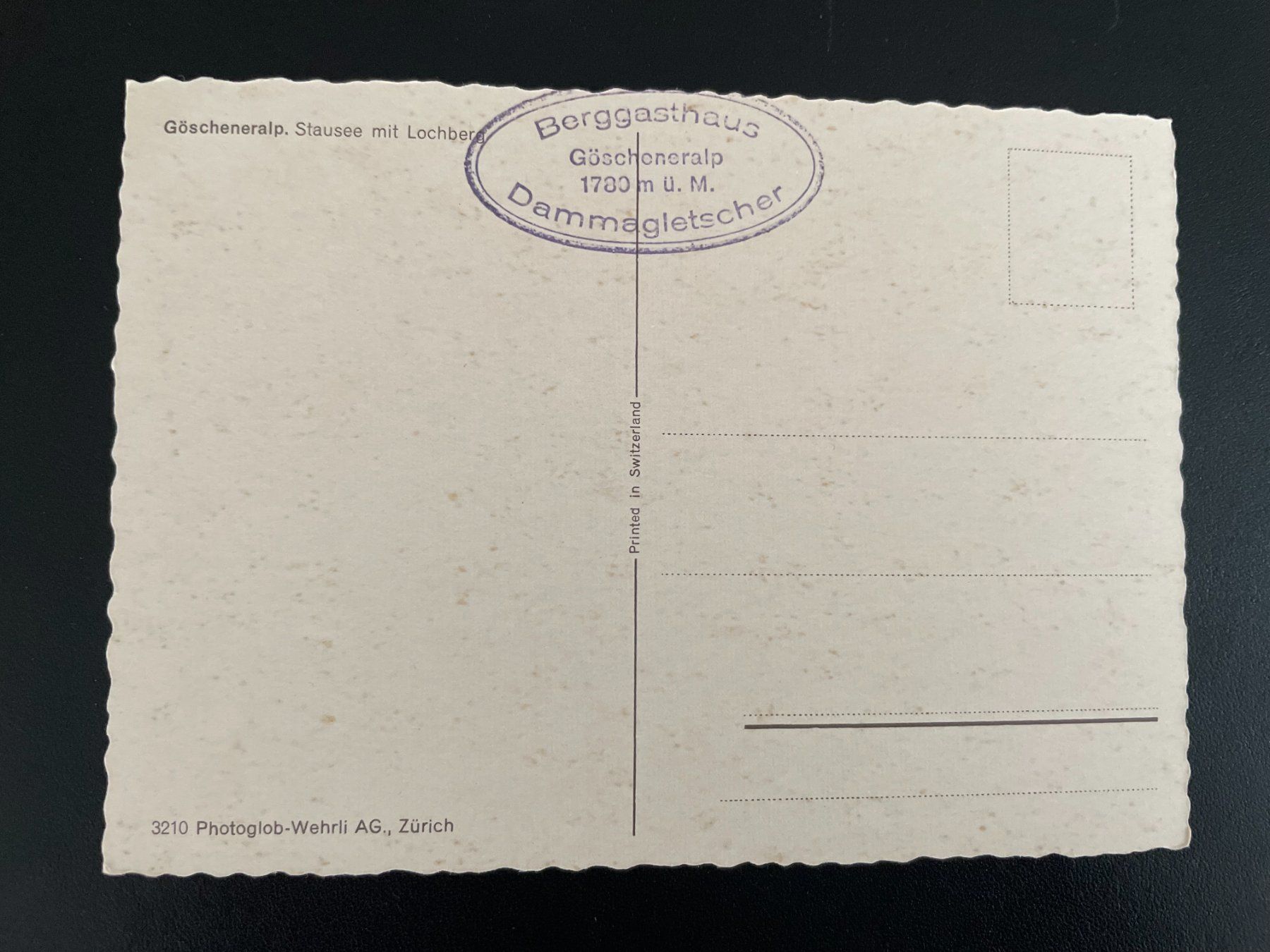 Cartoline postali: AK UR Göscheneralp, Stausee mit Lochberg – Usato da Thal venduto da Danny82 1