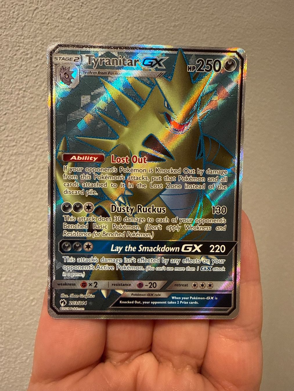 Cartoline: Pokemon Tyranitar GX – Usato da Frauenfeld venduto da Poke_Toniii