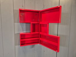Ikea 1990s Classic Ätran Medizinschrank C, Wandregal Rot