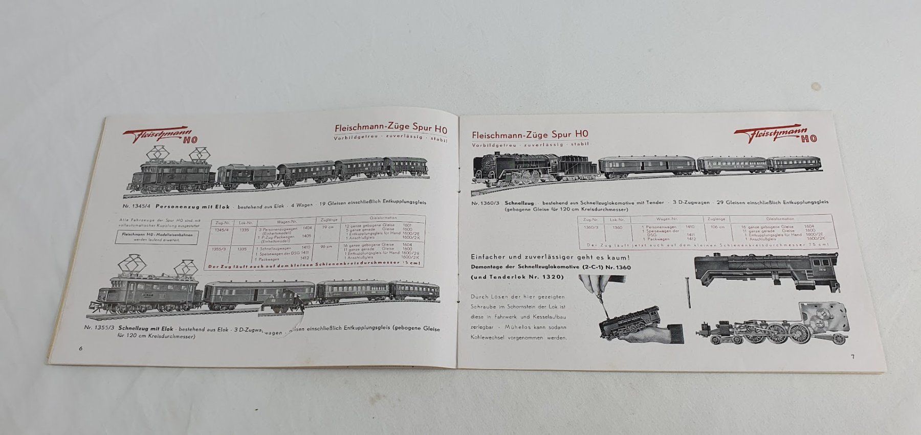 Fleischmann Modellini di ferrovie: Fleischmann H0 Katalog 1952 Deutsch/Schweiz – Usato da Seon venduto da voAllBah 2