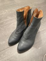 Lederstiefeletten Gr. 41, Vero Cuoio, petrol Italien gr.41