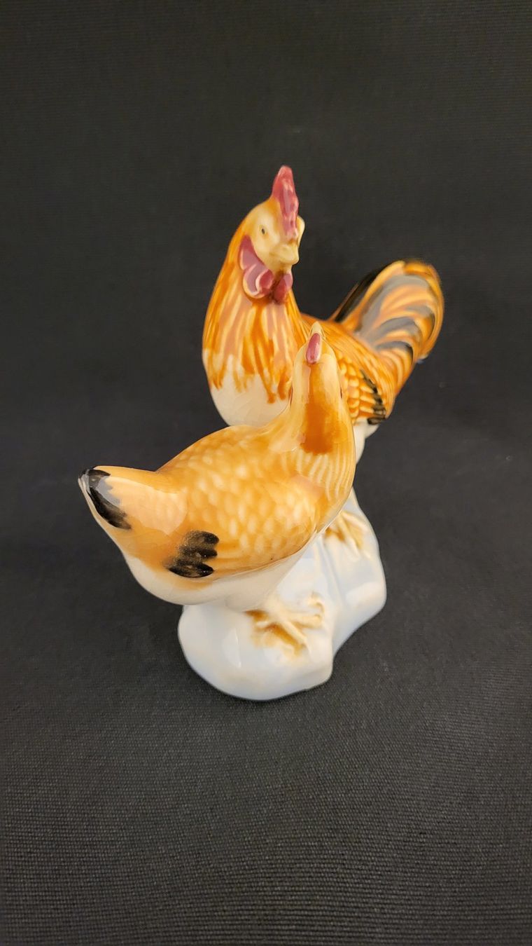 Figuren: Gockel mit Huhn CHINA – Gebraucht aus Basel von spinne02 2