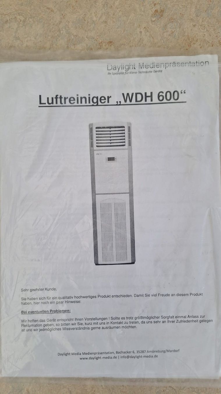 Luftreiniger: Luftreiniger wdh 600 – Gebraucht aus Küssnacht am Rigi von Denis_C 1