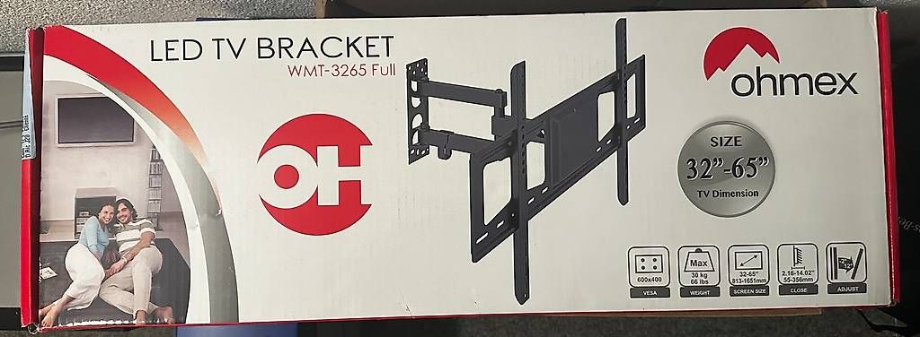 Supporti a parete: Supporto da parete per TV OHMEX 32"-65'' – Usato da Caslano venduto da p.stavola