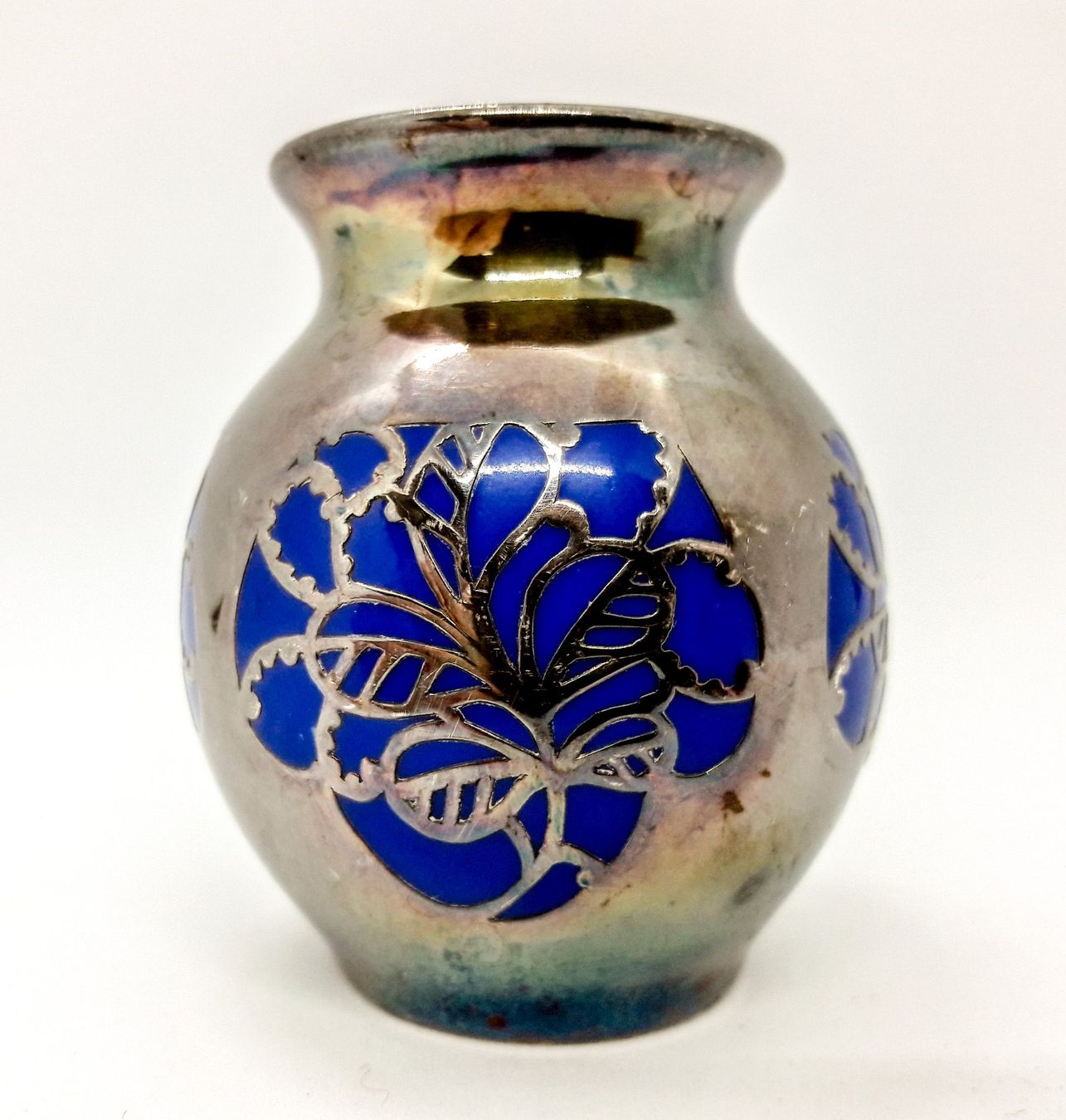 Thomas Vasi & Recipienti: Thomas Art deco mini Vase Silberauflage silver overlay – Usato da Tavannes venduto da Brocashop