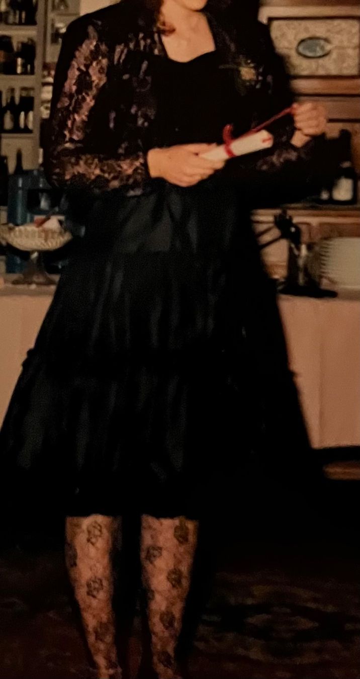 Vestiti: Schwarzes Kleid mit Bolero – Usato da Zürich venduto da coco1211969 2