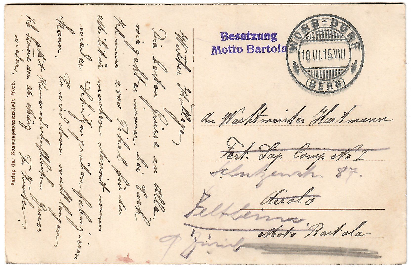 Cartes postales: Ansichtskarte  Worb – D'occasion à Kerns par etma3 1