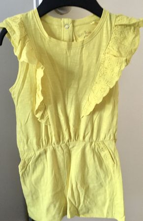 Combinaison été jaune Bon Bon Girls, 122 cm, coton bio