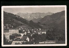 Seewis, Teilansicht des Ortes in Graub