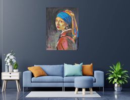 La Jeune Fille à la Perle, Peinture art moderne,