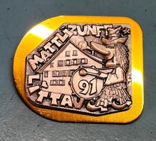 Fasnachtsplakette Littau 1991 Gold Mättli-Zunft Littau