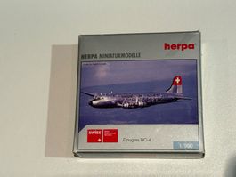 Herpa Swissair Douglas DC-4 1/500 Modellflugzeug OVP
