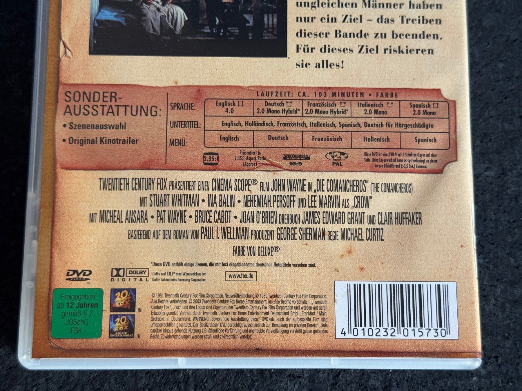 Tutti i DVDs: John Wayne Western Collection "Die Comancheros" DVD – Usato da Fribourg venduto da tschjoly 3