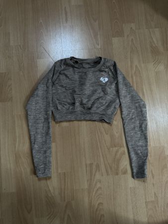 Sportshirt langarm meliert