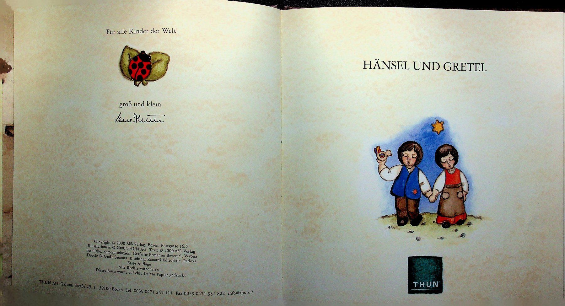 Bücher: Thun Märchen Hänsel und Gretel – Gebraucht aus Reitnau von Zaomir 2