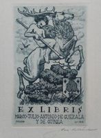 Exlibris Stanislav Kulhanek - Original Radierung signiert