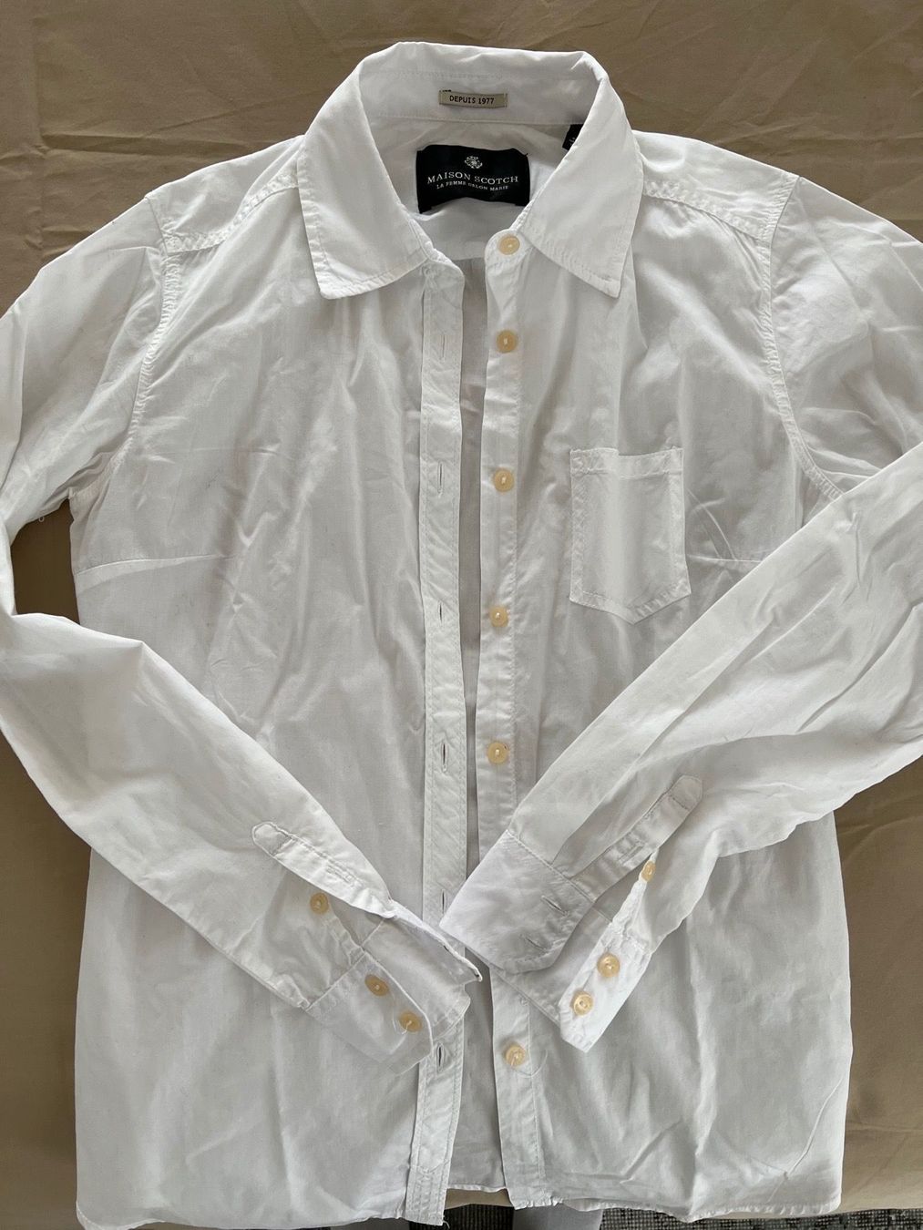Maison Scotch Camicette: Bluse MAISON SCOTCH, weiss, Grösse 2 – Usato da Fraubrunnen venduto da Vpeck