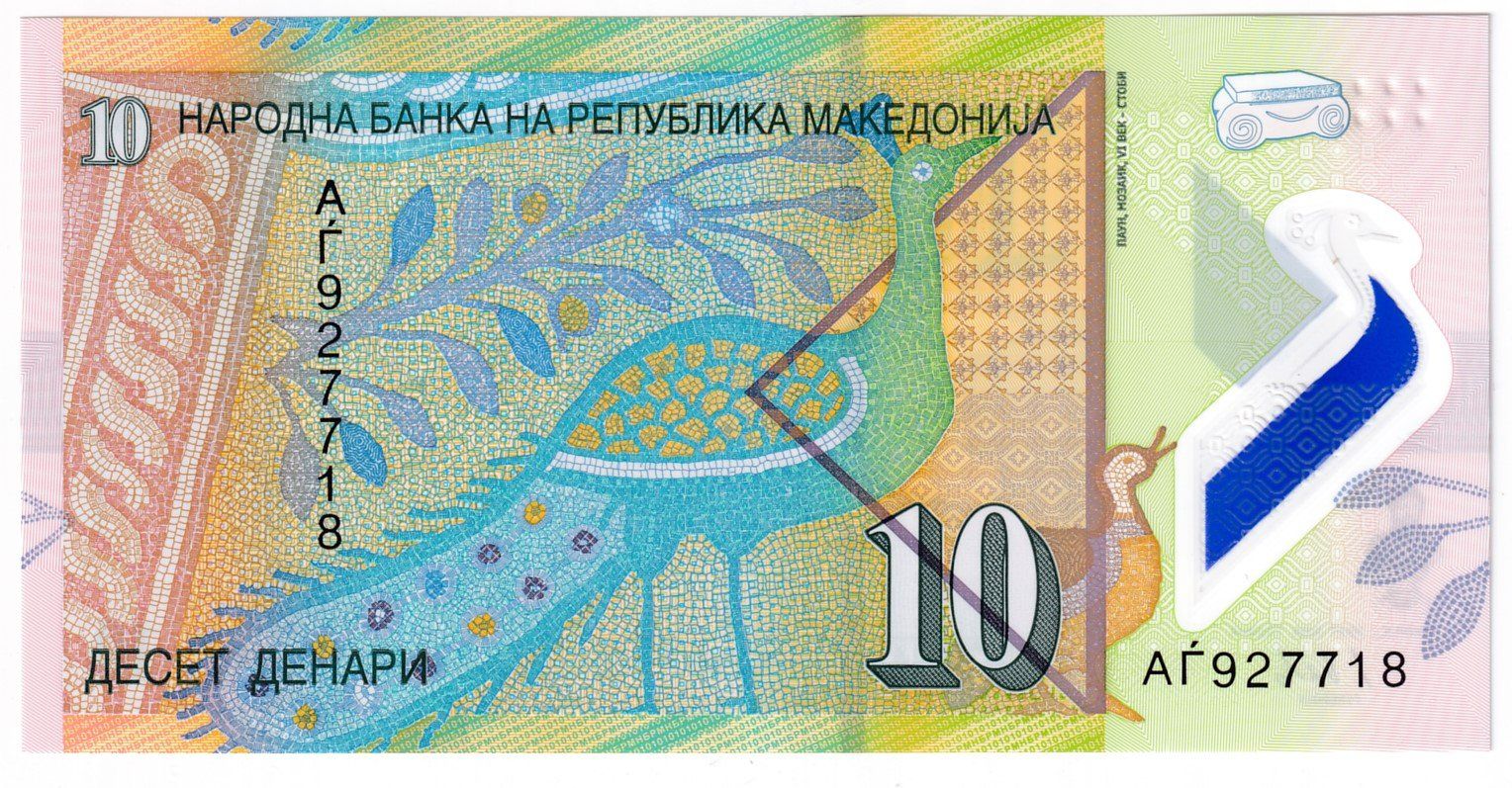 Banknoten: Banknote Mazedonien 10 dinari Bankfrisch – Neu (gemäss Beschreibung) aus Neuchâtel von karlpierrino 1