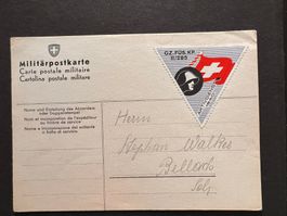 Militär-Postkarte mit Briefmarke ungestempelt   (P716)