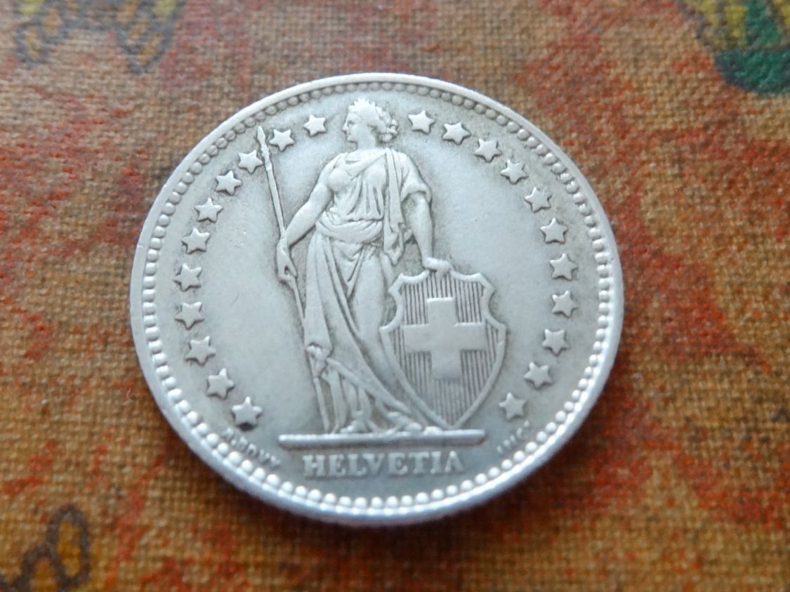 Alle Münzen: 1 Fr. 1957  (Y) – Gebraucht aus Romanel-sur-Lausanne von Swift13 1