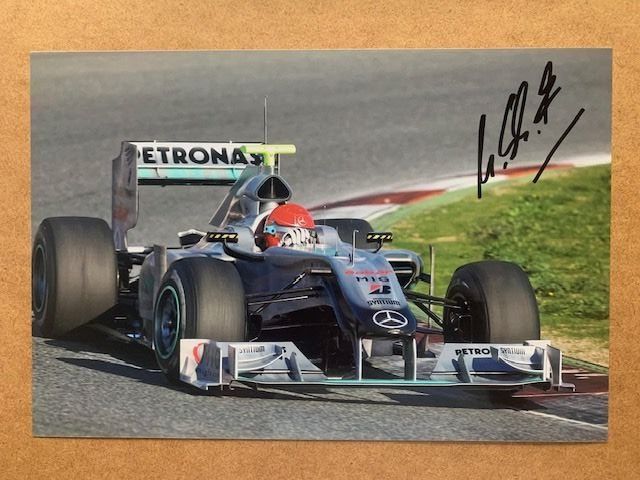 Autogramme: Sommer Preis / 5 Orginal M. Schumacher – Gebraucht aus Grabs von Sauber60