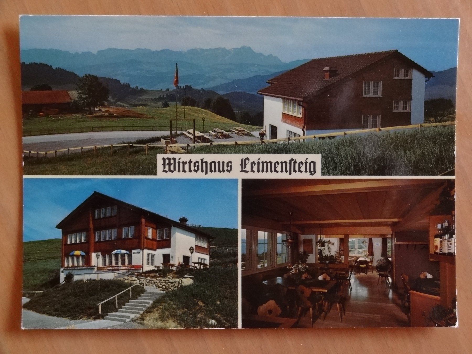 Cartoline postali: Haslen - Wirtshaus Leimensteig, AI – Usato da St Léonard venduto da Riglin