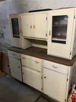 Küchenbuffet Vintage weiss mit Glaseinsätzen gebraucht