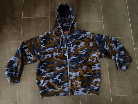 Supreme Small Box Zip Up Blue Camo (SS25) Grösse L