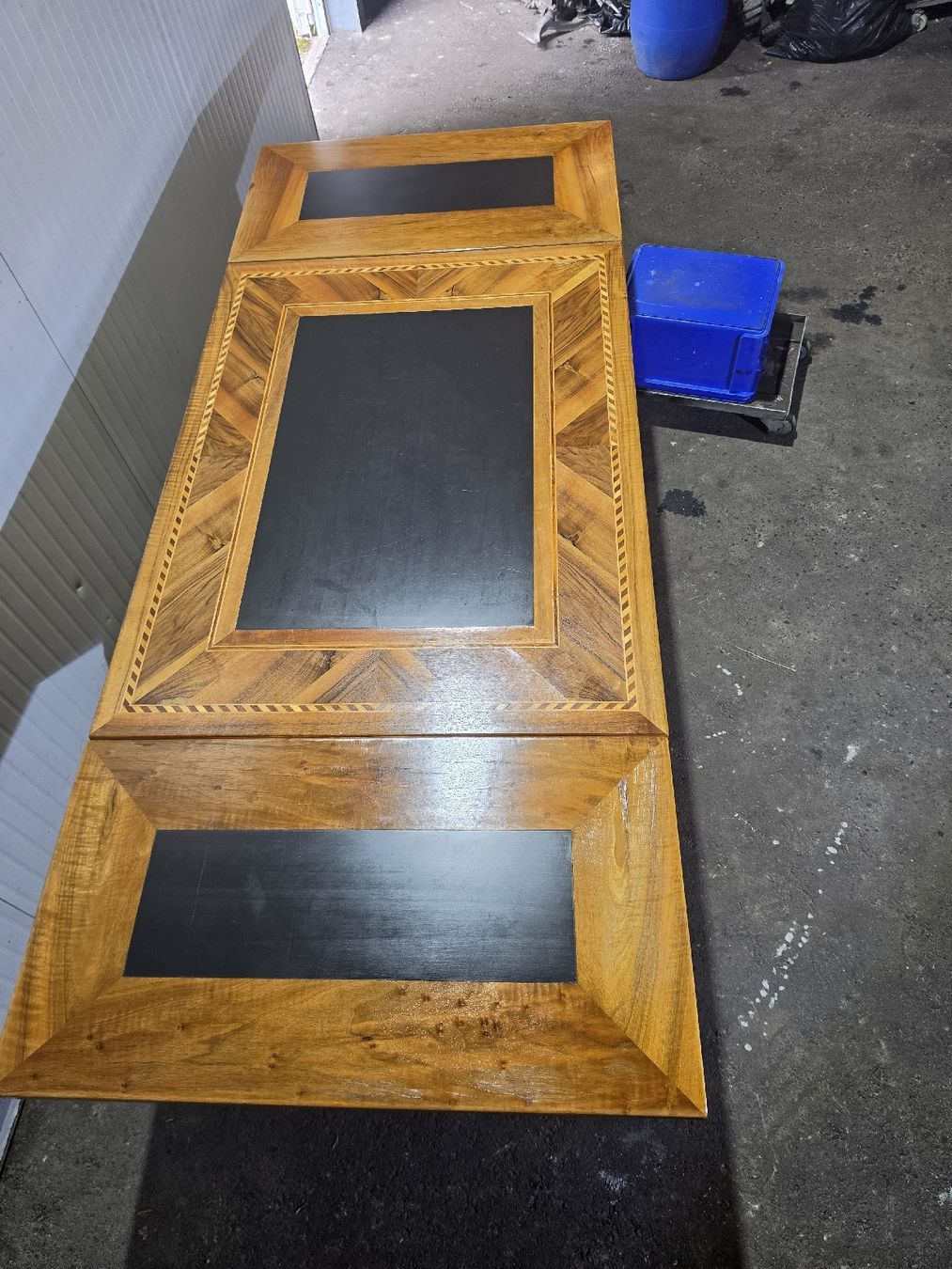 Tische: Eleganter Schragentisch / Esstisch mit Schieferplatte – Gebraucht aus Montlingen von Eifach_nur_Bellinda 2
