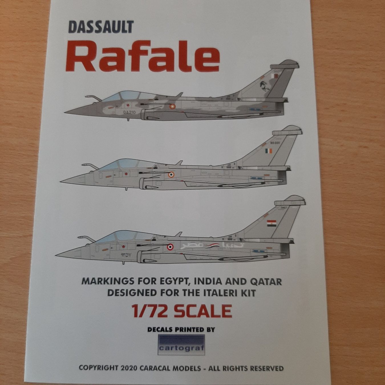 Kit di modellismo & Modellini statici: D 77 ... Dassault Rafale ... Caracal Models CD 72095 Decal – Nuovo (secondo la descrizione) da Bonstetten venduto da Benibanny59