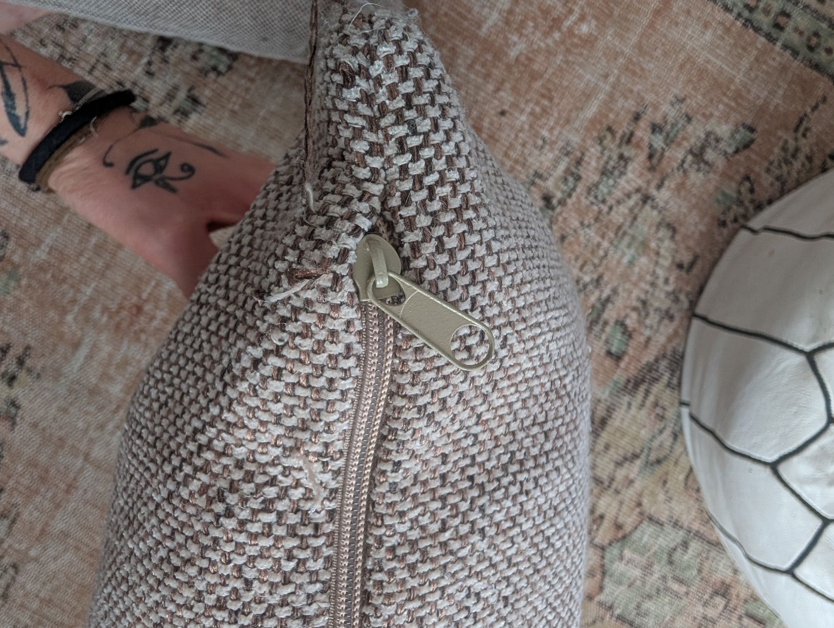 Cuscini: Sitzkissen beige/dunkelbraun – Usato da St. Gallen venduto da nadinewho 3