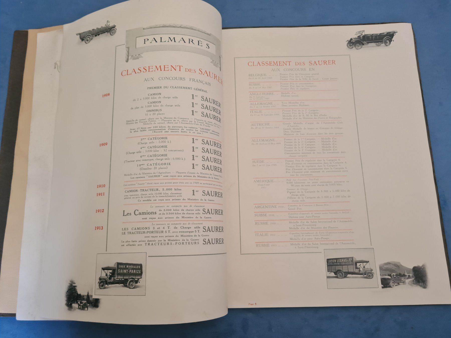 Saurer Documents: SAURER  PRE-WAR  BROCHURE  VINTAGE  COLLECTION – D'occasion à Bellevue par BURGOLMANIA 5