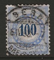1882 : Porto Nr. 13K (Faserpapier) KP 800.--