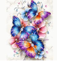 Diamond Painting Schmetterlinge 30x40cm