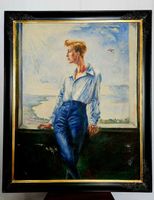 Théo Glinz – Portrait lacustre – huile – 98 × 78 cm