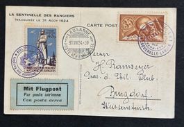 FLUGPOST LA SENTINELLE DES RANGIERS 1924
