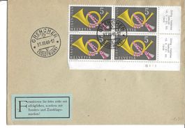 Viererblock, 1949, Letzttagstempel, Grenchen