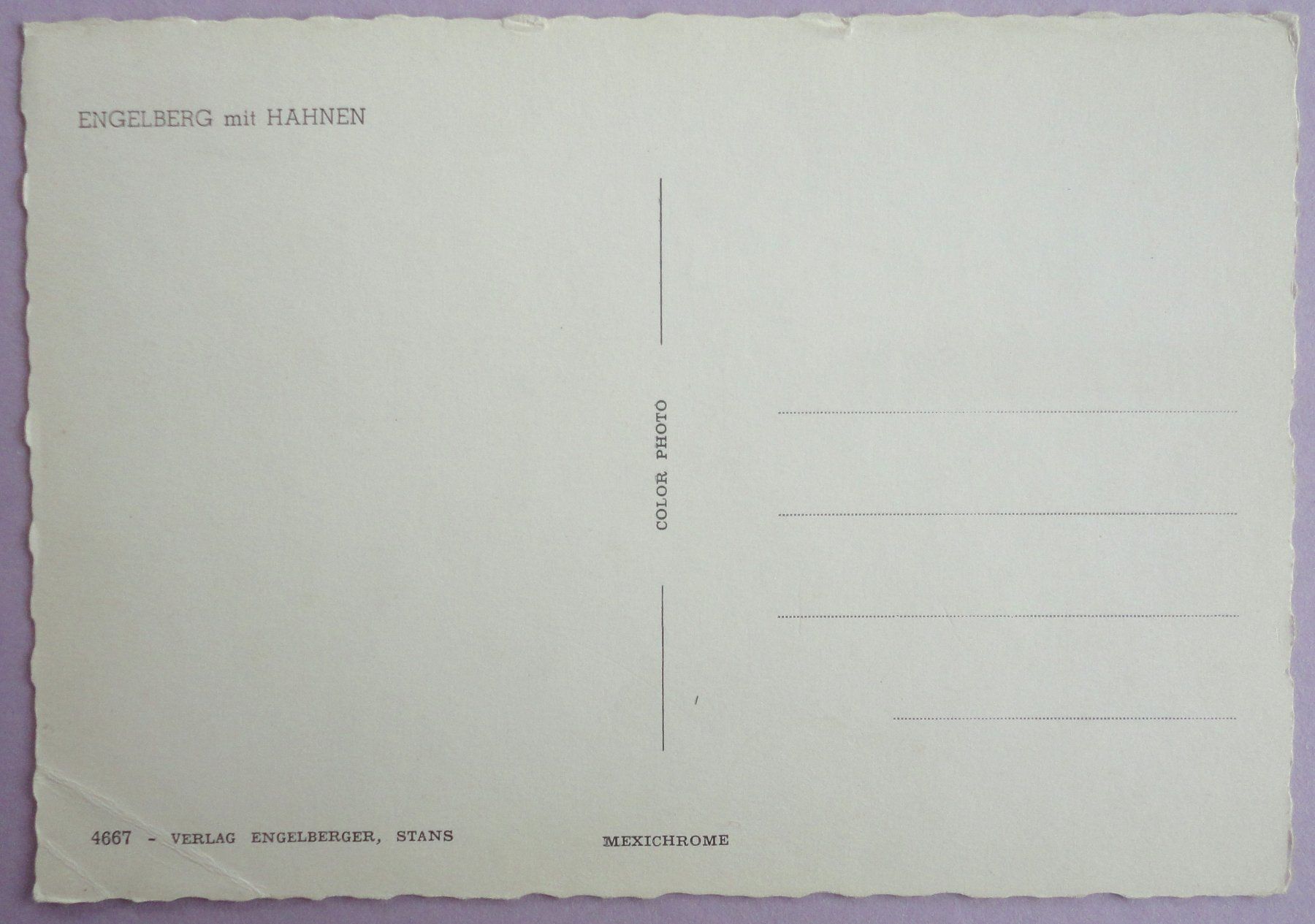 Cartoline postali: Engelberg mit Hahnen – Difettoso da Fétigny venduto da Billy2miny 1