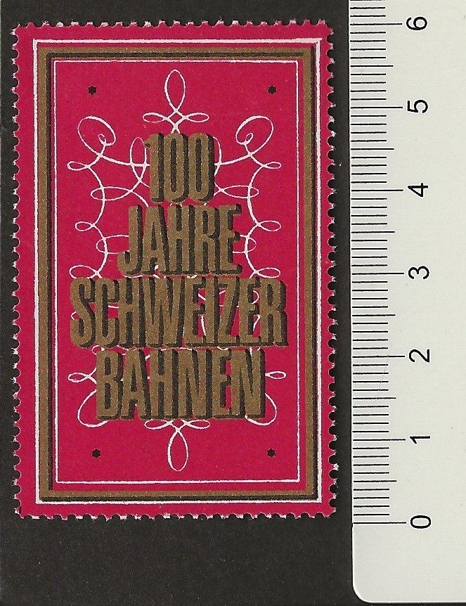 Tutti i francobolli: 1947 Vignette 100 Jahre Schweizer Bahnen postfrisch Bahn +++ – Usato da Müswangen venduto da buyin