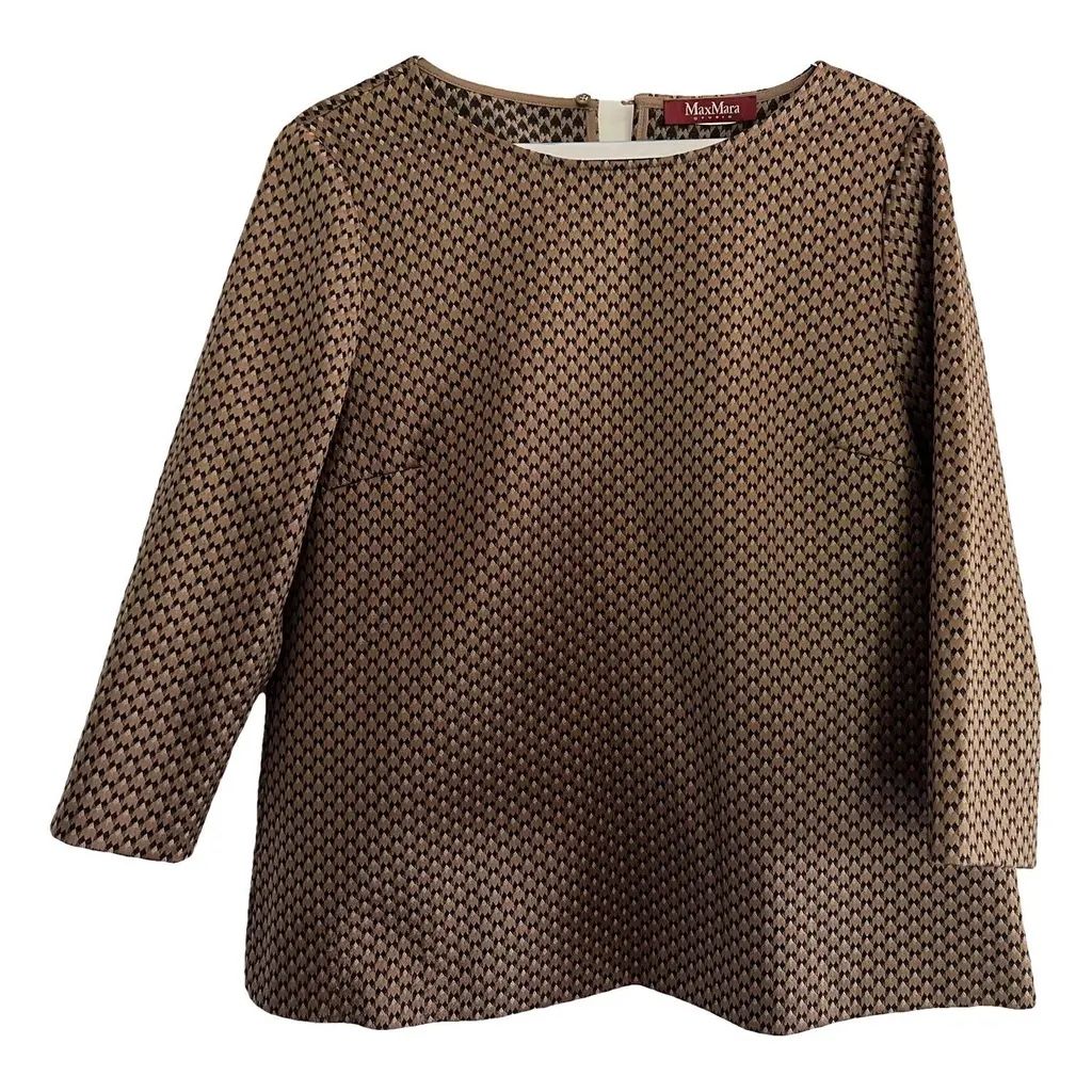 Max Mara Camicette: Max Mara, braunes Oberteil (Grösse 36) – Nuovo (secondo la descrizione) da Zollikon venduto da pitpat02