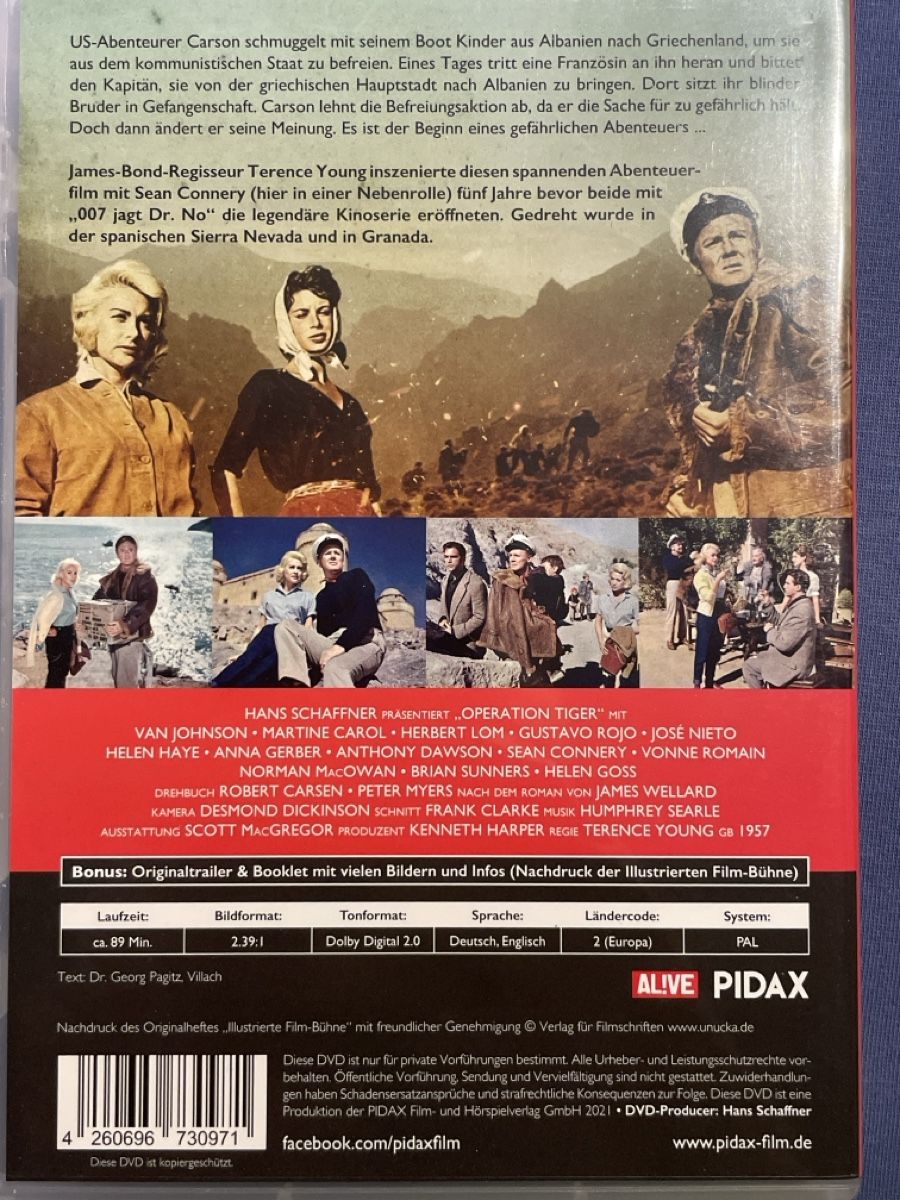 Tutti i DVDs: Operation Tiger (1957)  Sean Connery – Usato da Waldenburg venduto da Mimily33 1