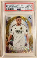Kylian Mbappe Gold /50 Topps Chrome Ultimate Stage PSA 10