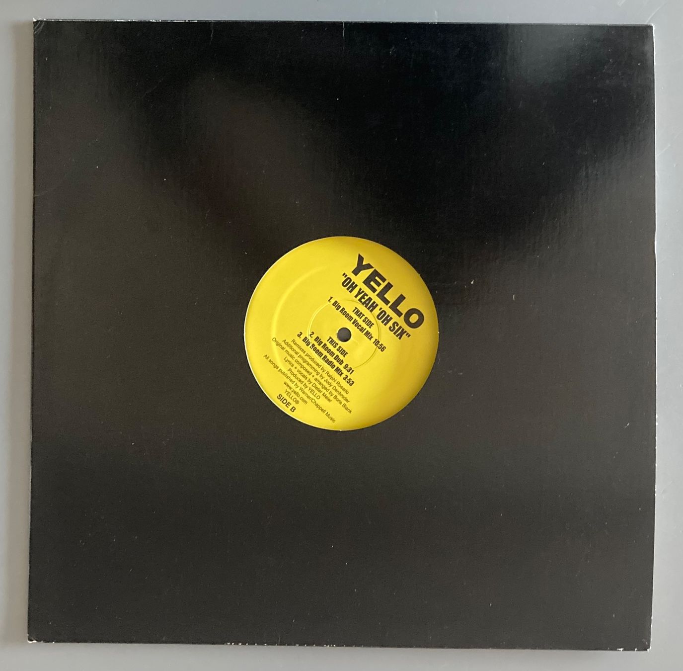Vinyles: YELLO - OH YEAH 'OH SIX THE REMIXES – D'occasion à Poliez-Pittet par Newtown-Records 1