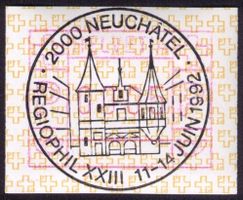 ATM 8A_Sonder-VO 2000 Neuchâtel__REGIOPHIL 11.-14.6.92 !