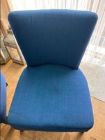 Eleganter Polstersessel / Fauteuil in Blau/Petrolblau